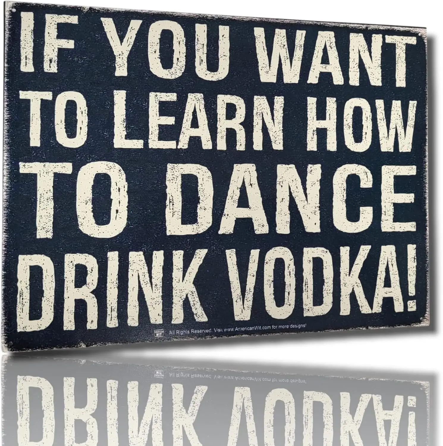 MER WT — забавная цитата Br Wne lcohol Metl Tn Sgn (16 x 12 5 дюйма) (f You Wnt to Lern How To Dnce VODK)