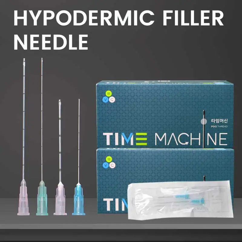 50PCS/Box Korea Manufacture High Toughness Disposable Hypodermic Needles Uric Acid Facial Filling Nose Slight Blunt Needle