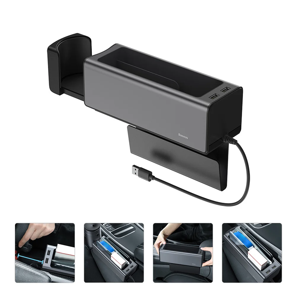

1 Pc Car Console Side Pocket Metal Armrest Box Car Holder Car Collector Centre Console Box Car Holder Cup