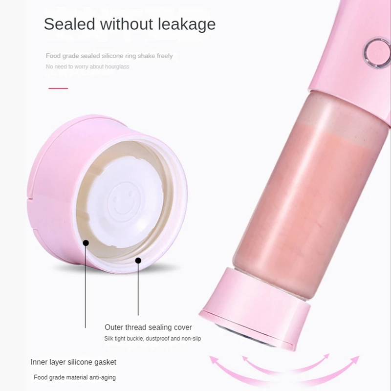 Портативная быстросоковыжималка для фруктов с USB-зарядкой 480 мл