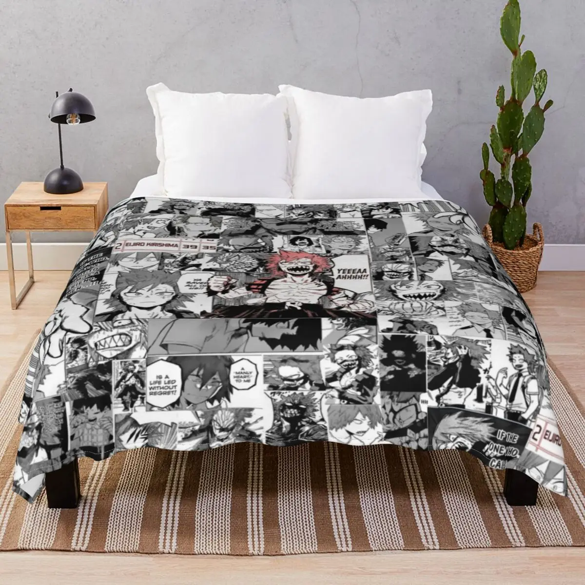 Red Riot Manly-hearted Hero Blanket Flannel Plush Print Super Soft Throw Blankets for Bed Sofa Travel Cinema