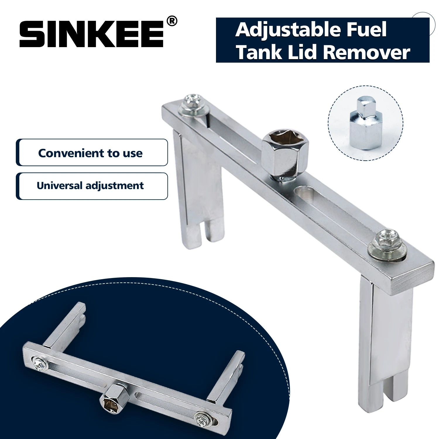 

Car Fuel Tank Cover Wrench Adjustable Oil Pump Removal Tool