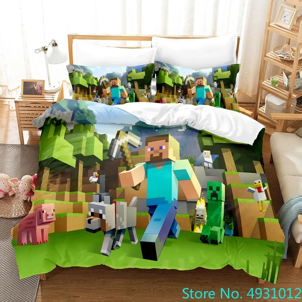 Комплект постельного белья Game My World с изображением монстров и охотников