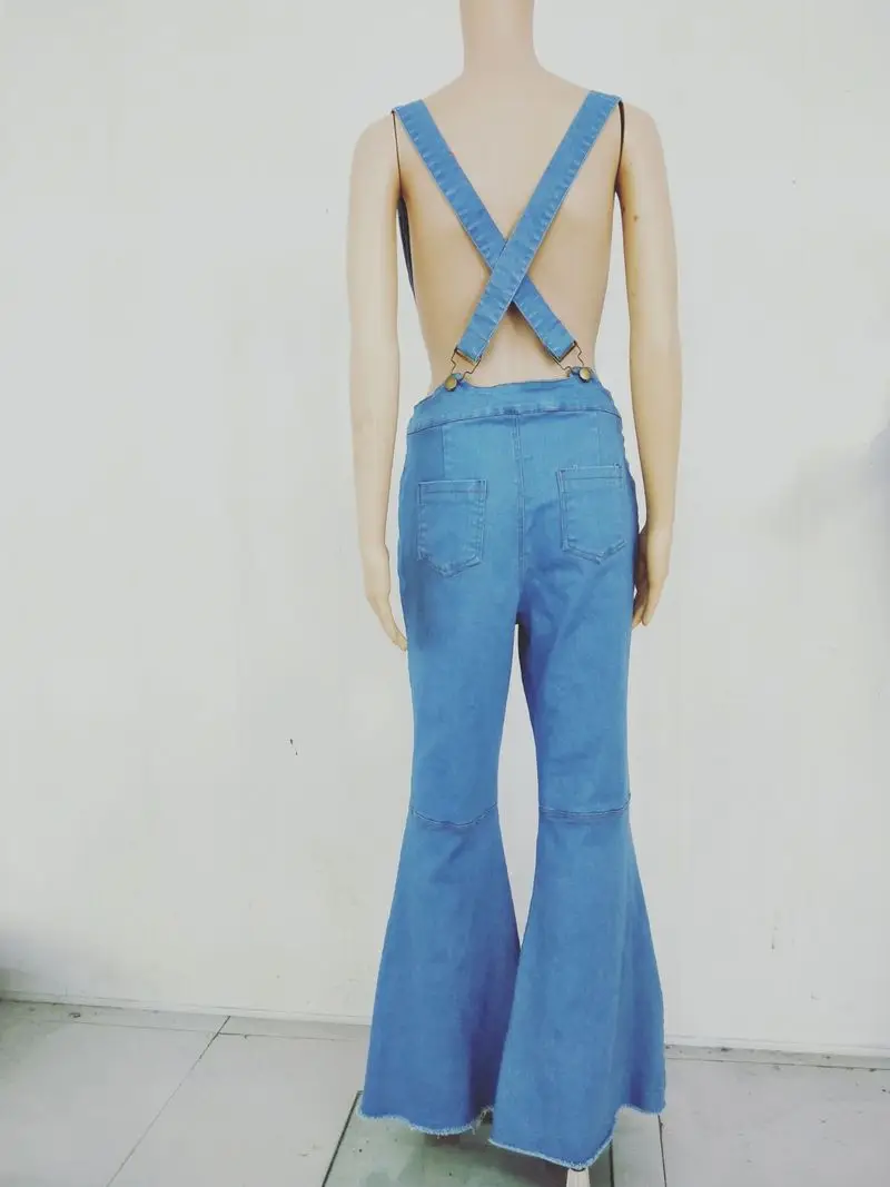 African Vintage Long Jeans  2021 New Spring Sexy High Waist Casaul Indie Style Trousers for Women Overalls Suspender Pants Jean