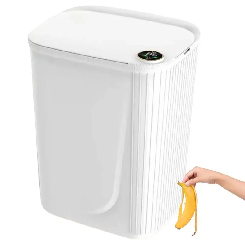 

22L Touchless Trash Can large capacity digital display automatic lid opening Trash Can Touchless Motion Sensor Kitchen tools