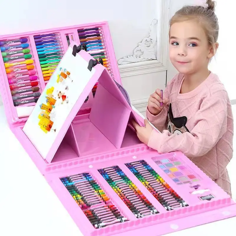 

Children'S Paintbrush Watercolor Pen Color Pen Art Painting Set Crayon Lead Learning Stationery Gift Box