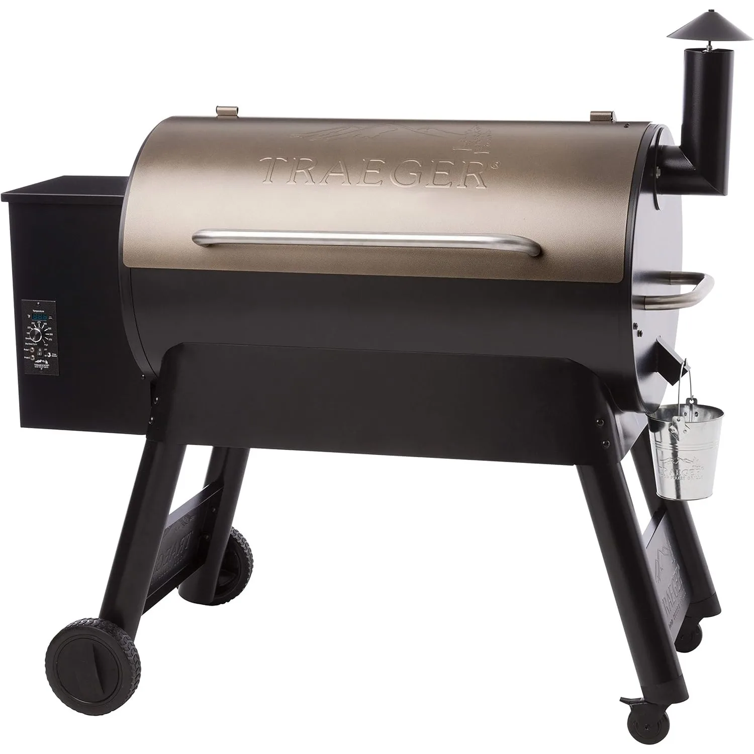 

Grills Pro 34 Electric Wood Pellet Grill and Smoker, Bronze & Grills Mesquite 100% All-Natural Wood Pellets, 20 lb. Bag