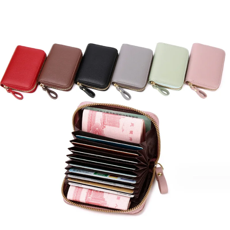 

New Card Bag Men's and Women's Multifunctional Zipper Small Wallet Card Bag