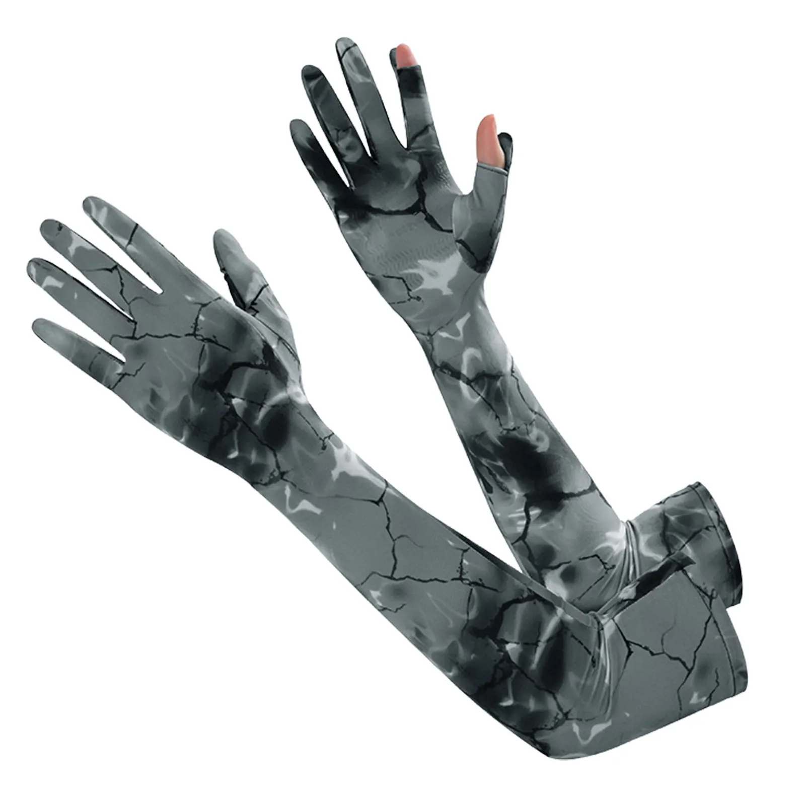 

Защита от солнца, рукава для рук, раньше, рукава с рукавицами UPF 50, спортивные рукава для рук с рукавицами, мужские Защитные рукавицы от солнц...