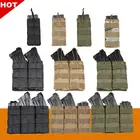 Новинка 2022, сумка для магазина Actical AK M4 Molle, сумка для военного жилета, аксессуаров, сумка с открытым верхом, одиночная Тройная боеприпаса AR15, Магнитная сумка для винтовки