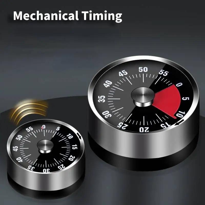 

Таймер времени из нержавеющей стали, таймер для яиц, таймер с обратным отсчётом без батареек, будильник для обучения, механический таймер дл...