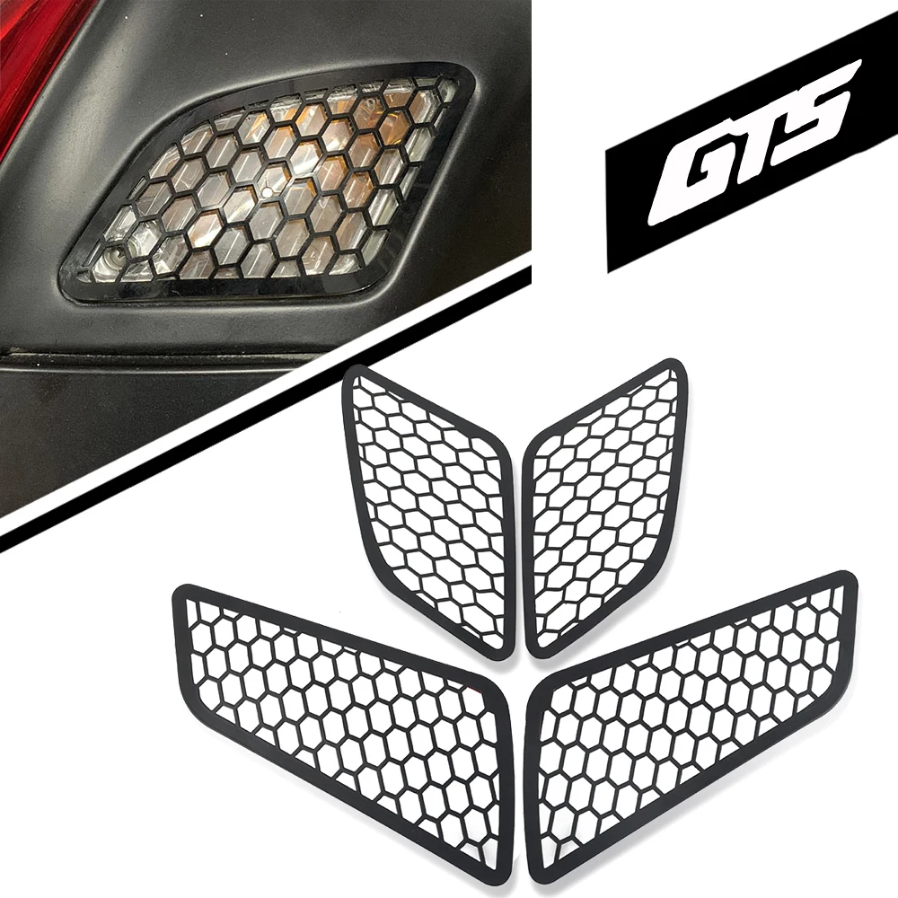 

Motorcycle For GTS125 GTS250 GTS300 All Years 2023 2022 21 Front Rear Turn Signal Light Indicator Case Net Cover GTS 125 250 300