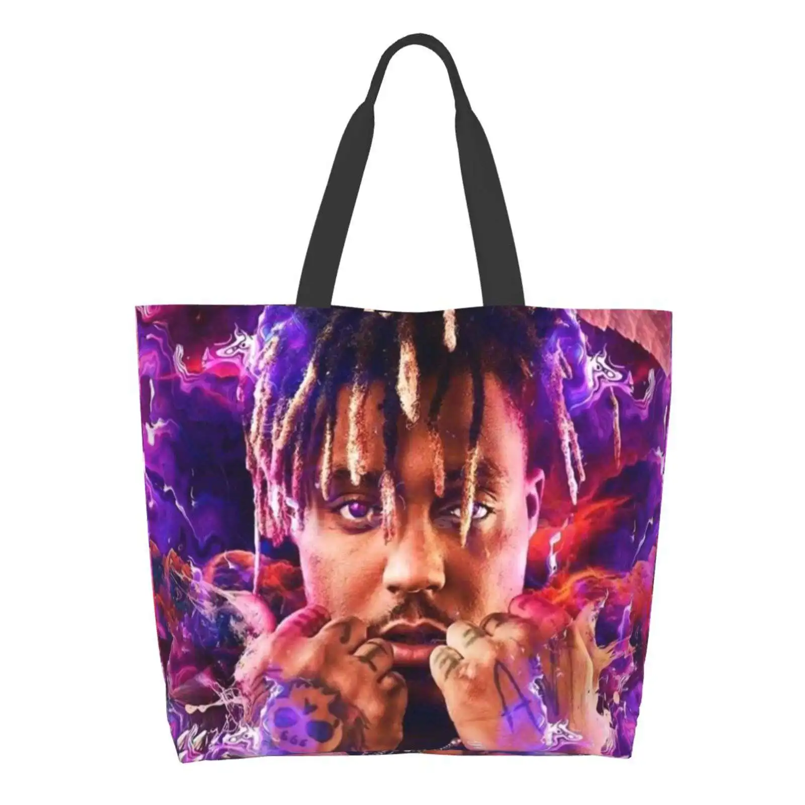 

Juice Wrld Legends Never Die Shopping Bags Girls Fashion Casual Pacakge Hand Bag Juice Wrld Legends Never Die Juice Wrld Juice