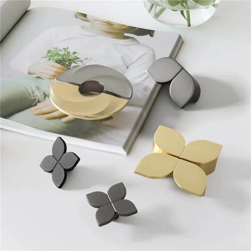 Ручки и ручки для кухонного шкафа из цинкового сплава матовая медь ручка дверной