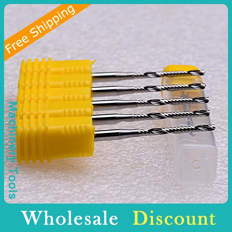 Твердосплавные фрезы K66 для дерева акрила 10 шт. 3 175x2 0x22 мм