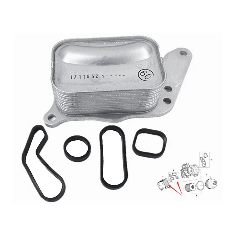 Масляный радиатор двигателя для Citroen C4 C5 MINI R55 универсал Peugeot 207 207C 3008 запчасти