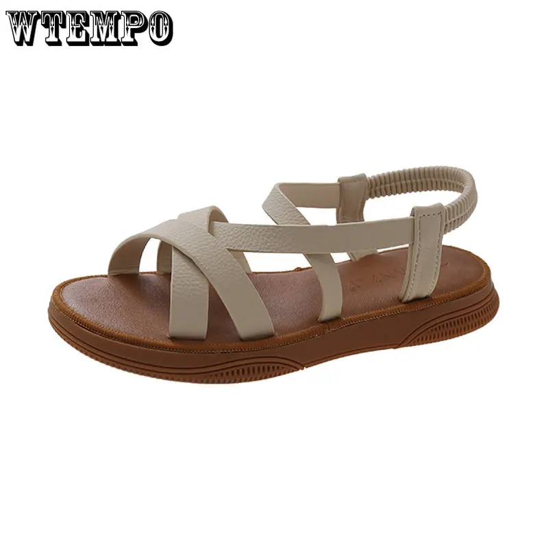 Women Sandals Classics Ankle Strap Summer Sandals Flat Shoes for Women Soft Sole Flats Sandalias Mujer Casual Summer Footwear