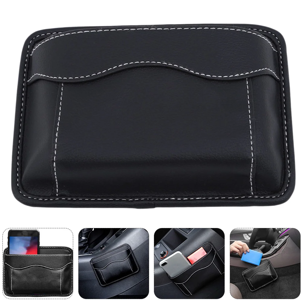 

1pc In-car Supplies Stitched Storage Bag Bag Sticky-type for Car Automobile