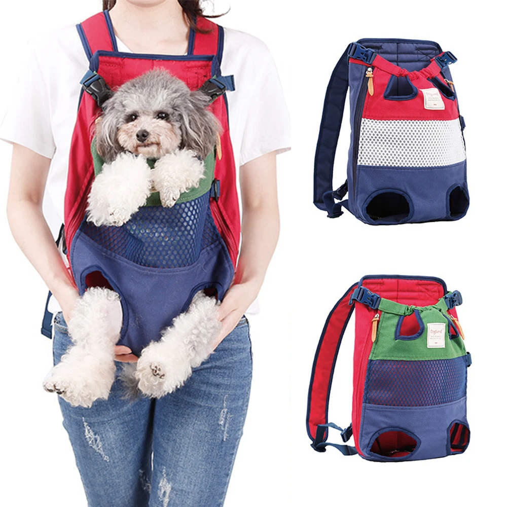 

Double Shoulder Outdoor Travel Cat Dogs Backpack Portable Puppy Carrying Bag for Small Medium Dog Cat Bulldog Pet Carrier Bag
