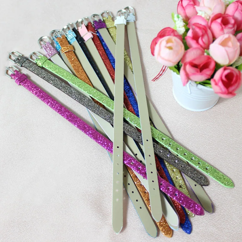 10 шт./лот 8 мм браслет из искусственной кожи для подвесок с буквами Изготовление