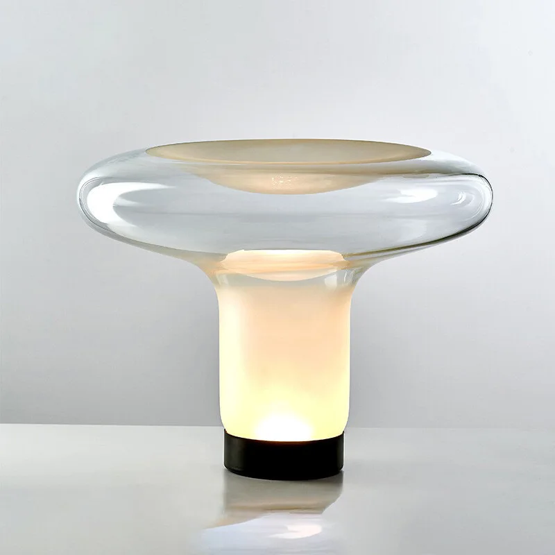 

Postmodern simple hotel soft decoration model room living room bedroom glass desk lamp