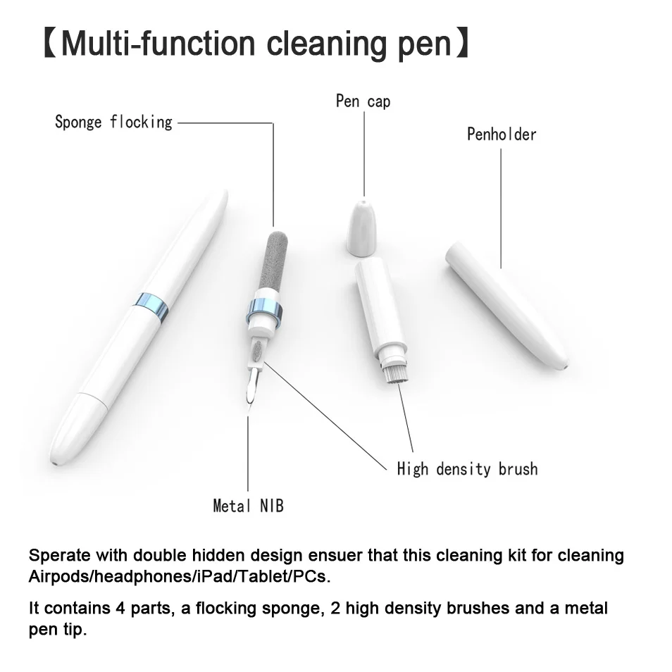 Bluetooth-наушники чистящая ручка улучшенная с щеткой и головкой ручки используемая