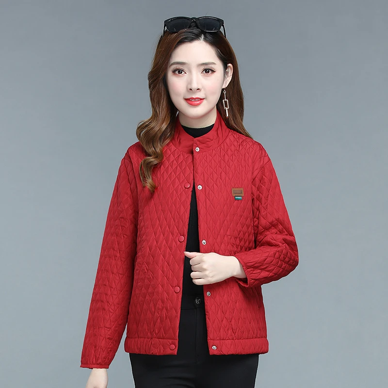 

Ladies Short Jacket Women Coats Spring Autumn Winter thin quilted Cotton-padded Parkas Chaqueta Mujer Jaqueta
