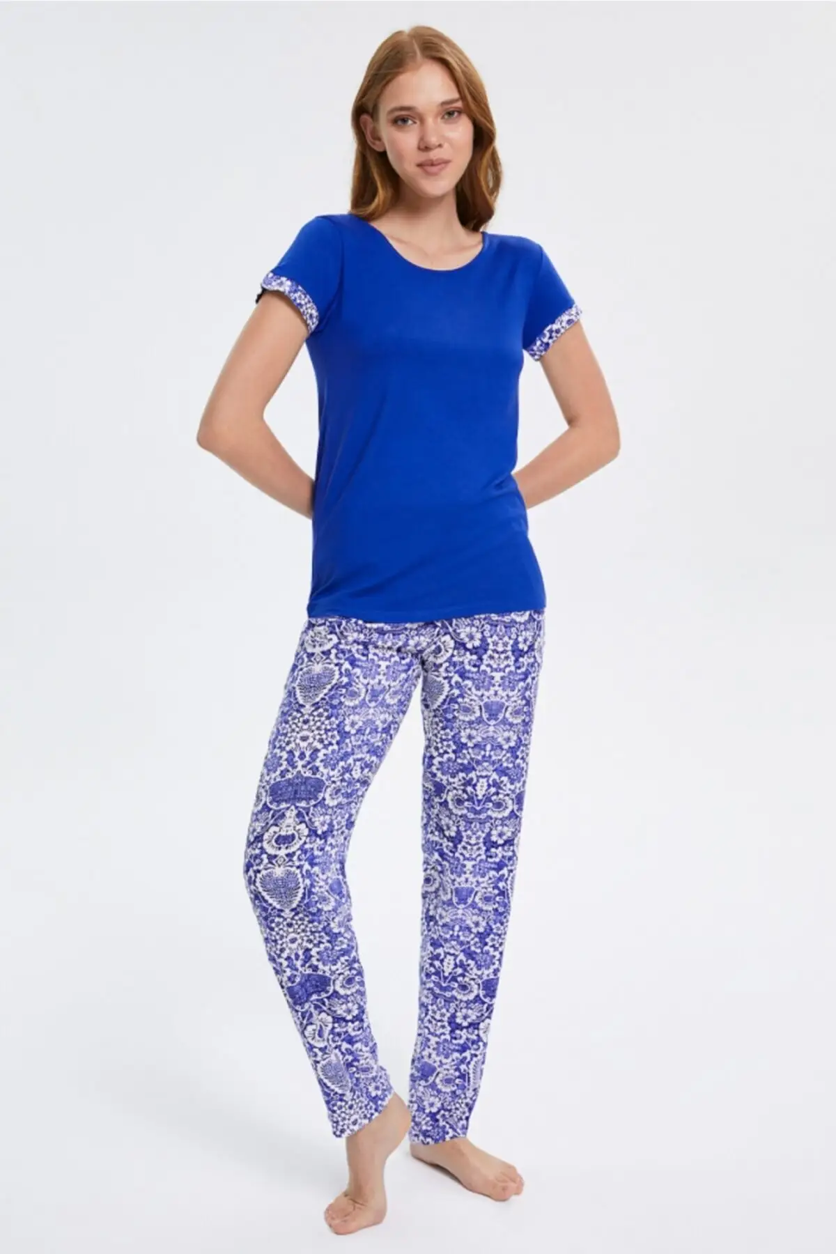 

Women's Pajamas Ethnic Patterned Short Sleeve Sleep Lounge Pajamas Nightwear Nightwear Nightwear Nightwear Casual Home Clothing