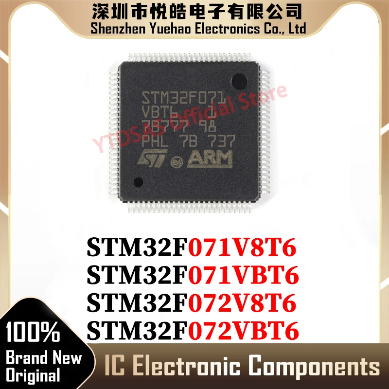 STM32F071V8T6 STM32F071VBT6 STM32F072V8T6 STM32F072VBT6 STM32F071 STM32F072 STM32F STM32 STM IC MCU LQFP-100 Chipset