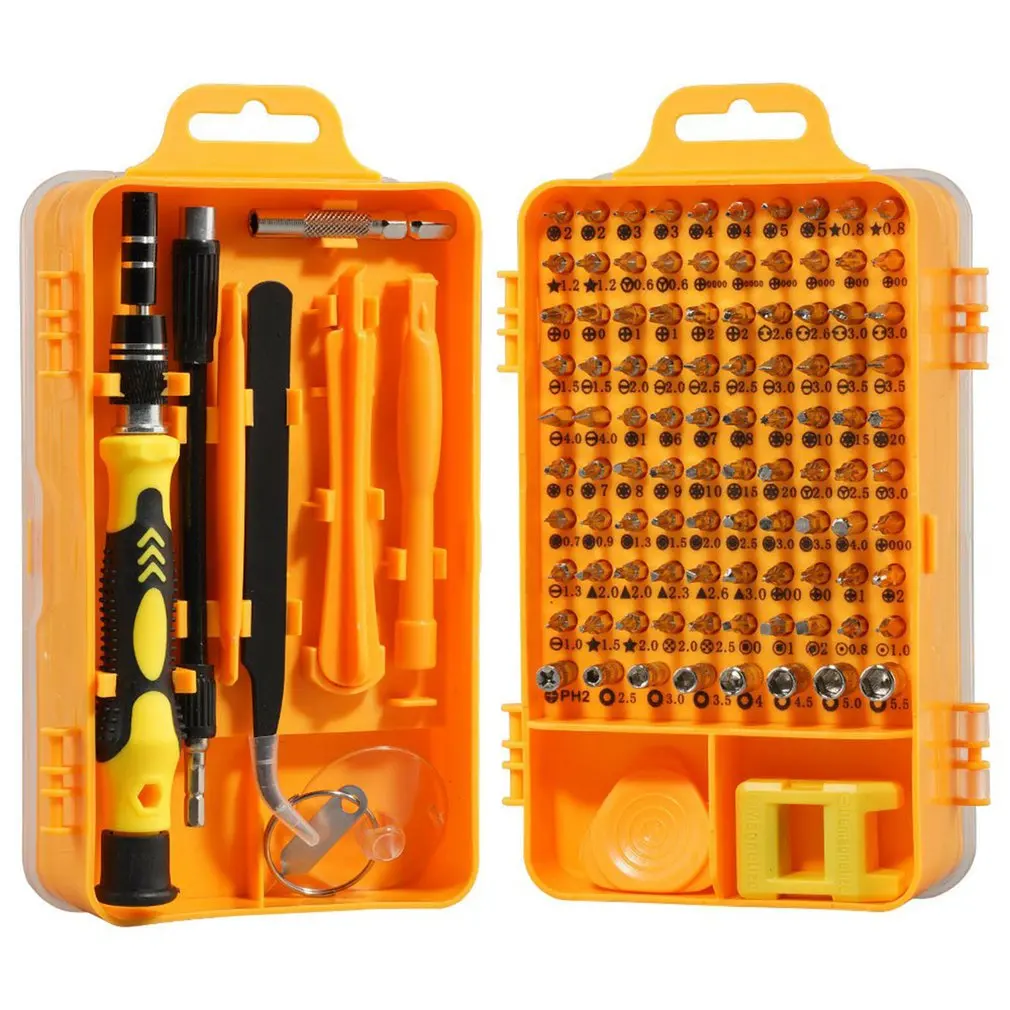 

Multi-function 1 Tool 115 Tool Repair Watch Chrome Phone In Box Tool Disassemble Screwdriver Mini Steel Repair Vanadium Set