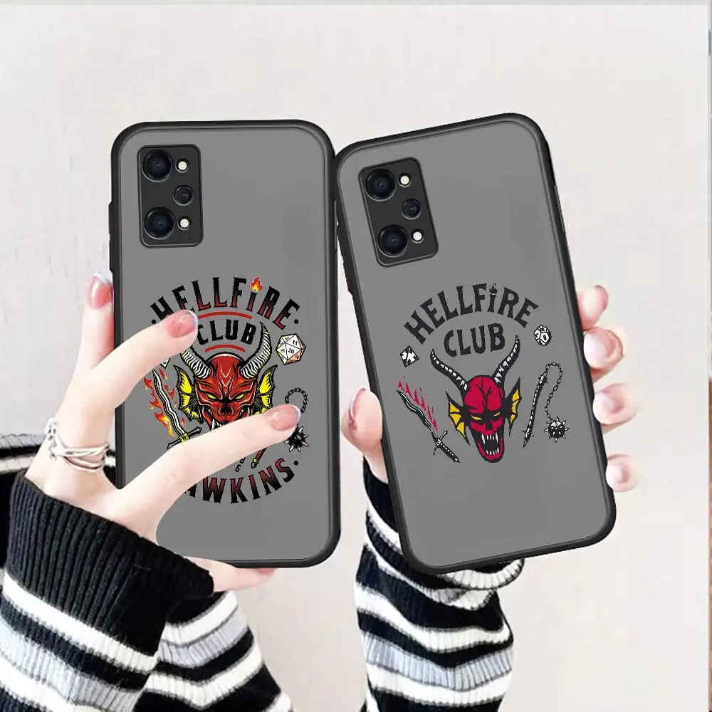 

Fashion Stranger Things Season 4 Hellfire Case For Realme GT Neo 2 Master Narao 50a 50i 50 5G C33 C31 C30S C30 C21Y C21 C20 C15