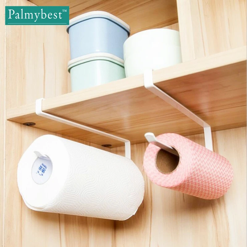 

Kitchen Cupboard Hanging Rack Toilet Paper Towel Rack Cabinet Shelf Organizer Paper Towel Roll Holder Rack KitchenTissue Shelf