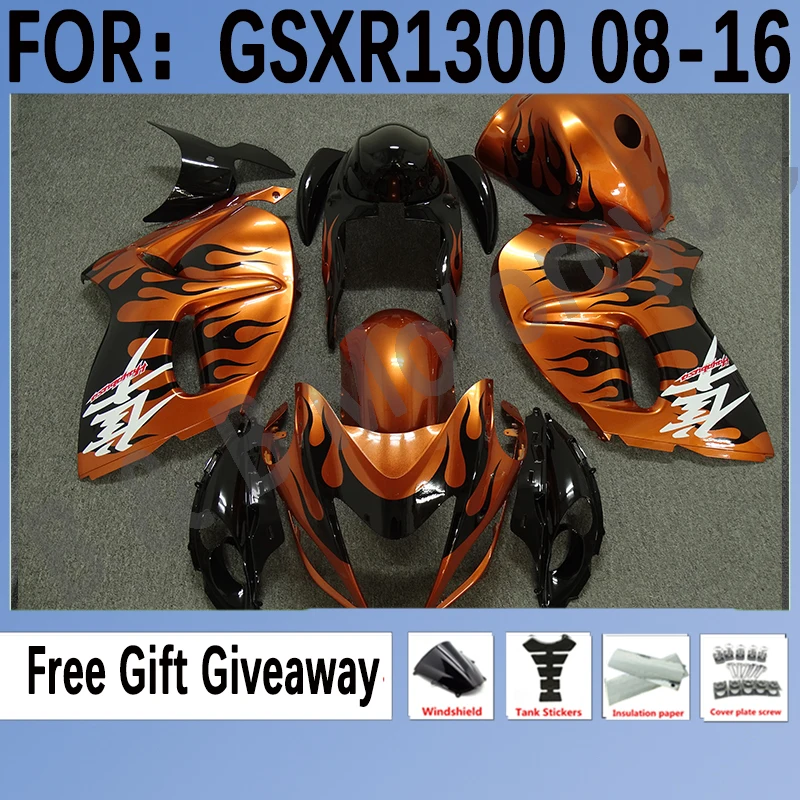 

Motorcycle Fairings Kit Fit for GSXR1300 2008 2009 2010 2012 2013 2014 2015 2016 Bodywork Fairing Kits Set Orange Black