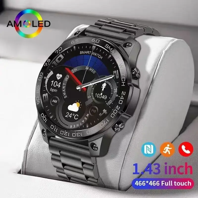 

DM50 Smart Watch for Women Men Watch Digital Bluetooth Call Smartwatch AMOLED HD Screen NFC Wristwatch Fitness Tracker Bracelet