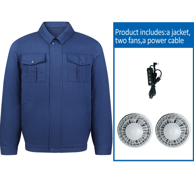 Летняя уличная Рабочая куртка с подзарядкой камуфляжный костюм вентилятором и