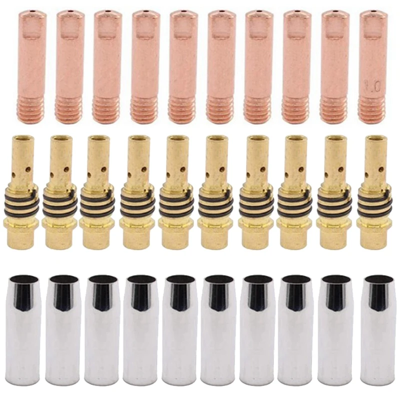 

15AK Torch Consumables Electrode And Stainless Steel Protective Cover And Link Rod Tips For MIG Welding Machine