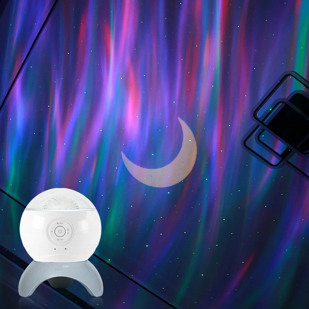 

LED Moon Night Light 5W Starry Sky Voice Control USB Projector for