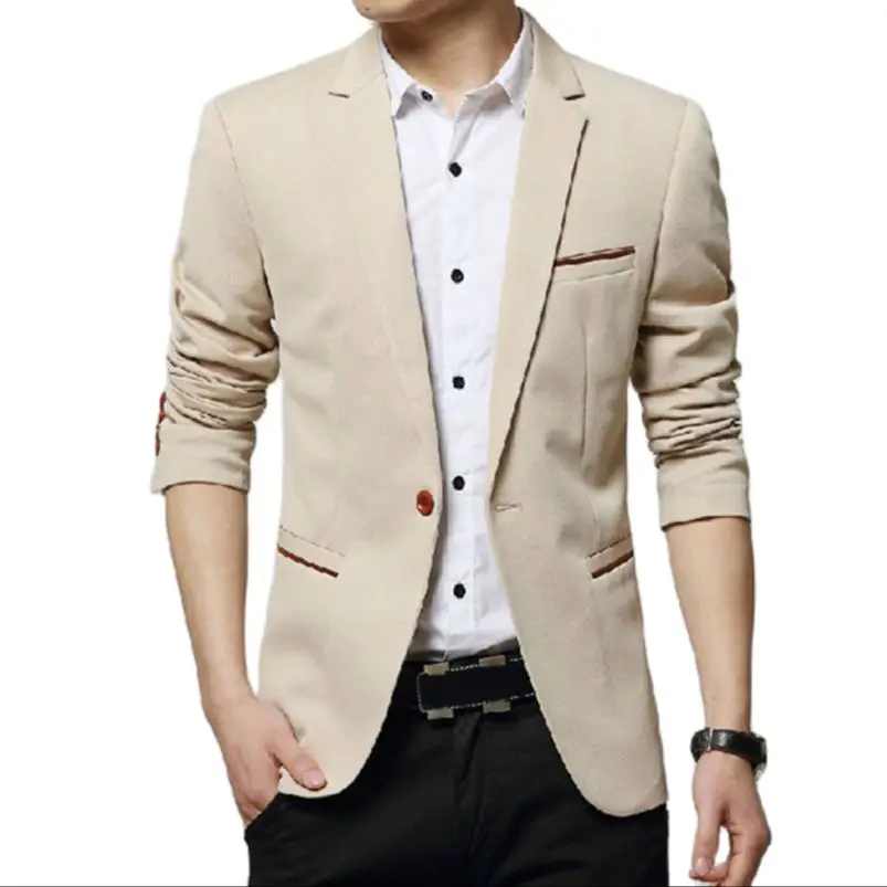 

Мужской приталенный Блейзер, Мужская брендовая официальная куртка, весеннее пальто повседневный деловой пиджак 5xl, весна 2023