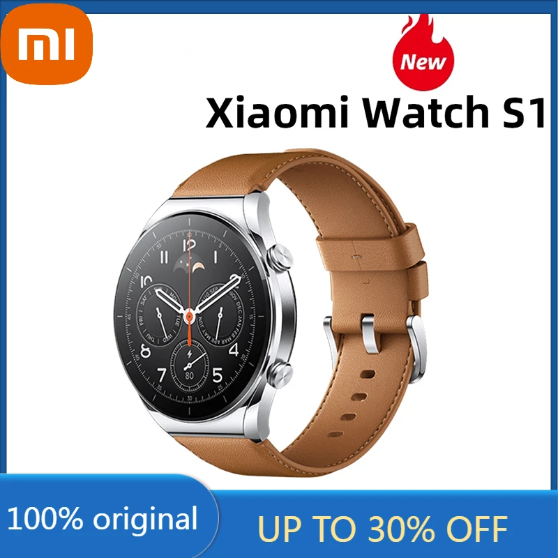 

Xiaomi Watch S1 Global Version SmartWatch AMOLED Sapphire Display Wireless Charge Bluetooth Phone Call Watch Blood Oxygen