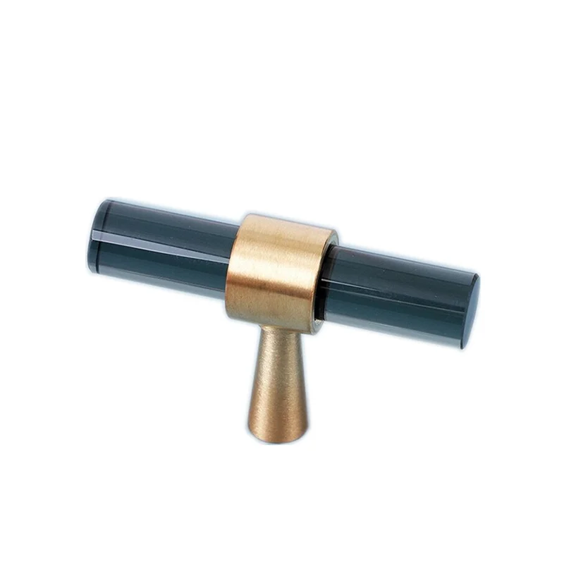 Латунная фурнитура из хрустального стекла ручка для шкафа ящика кухонный шкаф