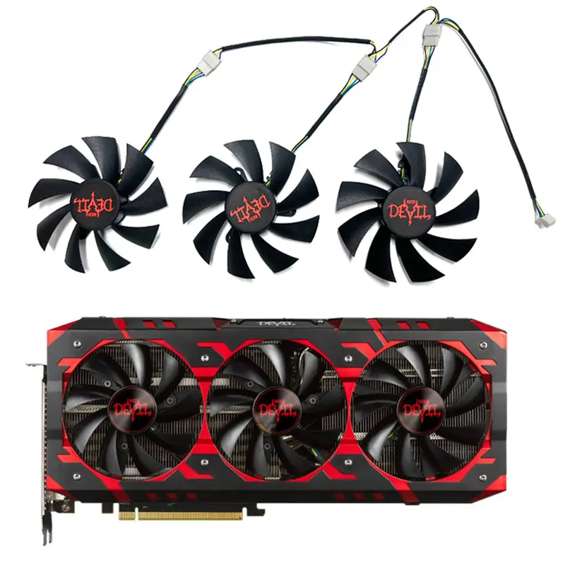 PLA09215S12H 86 мм новый для POWERCOLOR Radeon RX Vega 56 64 Red Devil сменный вентилятор видеокарты