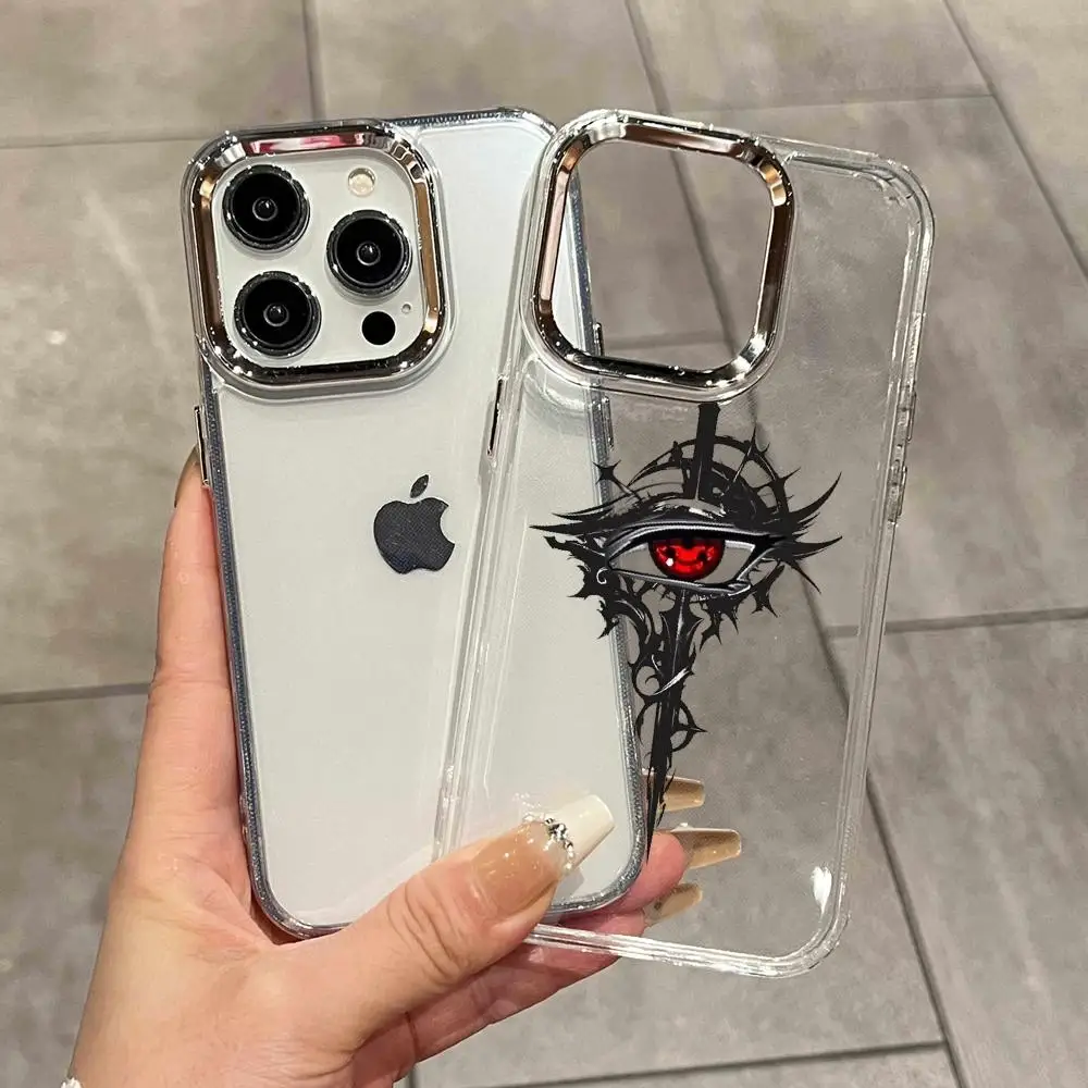 Фото Модный чехол для телефона с тотемным принтом для iPhone 17 Air 16 15 14 Plus 13 12 11 Pro Max 16e, противоударный, прозрачная задняя панель HD №1