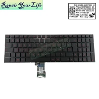 red arabic latin frenchazerty laptop keyboard for asus g501jw n501jw ux501jw 662ear00 662ela00 662efr00 ar la keyboard original