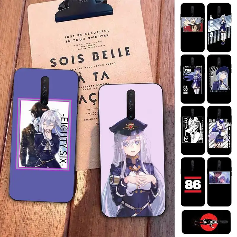 

Yinuoda 86 Eighty Six Anime Phone Case for Redmi 5 6 7 8 9 A 5plus K20 4X S2 GO 6 K30 pro