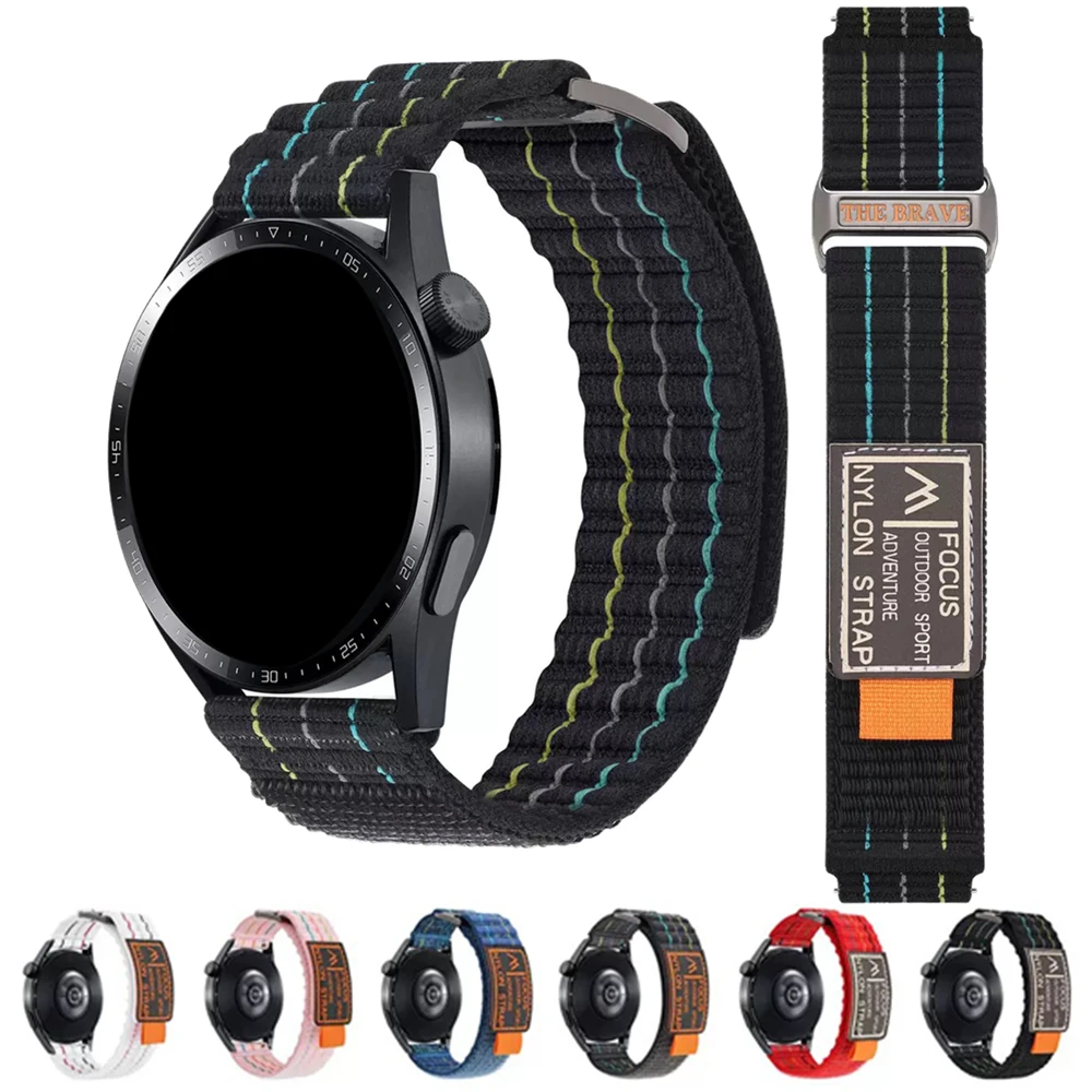 Фото Нейлоновый ремешок для часов 20 мм 22 мм для Garmin Venu 4 3 2 SQ, ремешок для forerunner 570/255/265/165/245, браслет Vivoactive 4 5 6, ремешок для часов №1