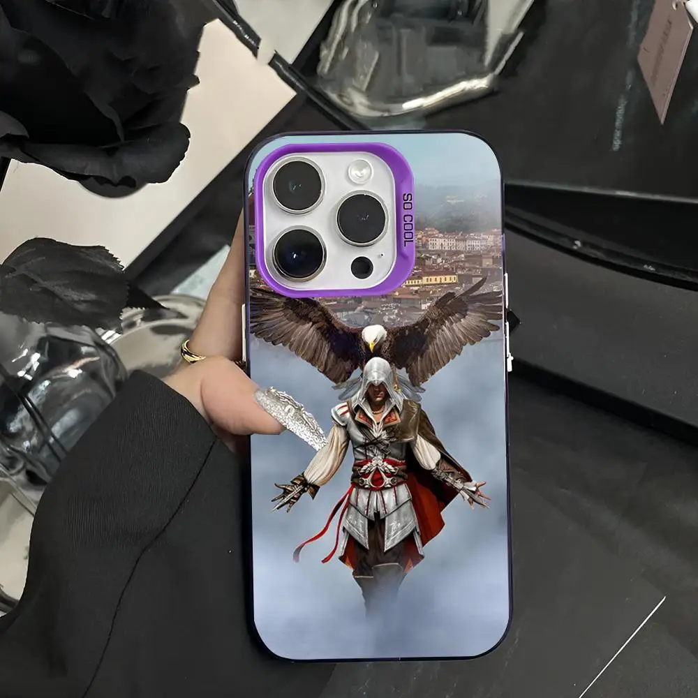 Чехол для телефона Game A-Assassins C-Creed 2024 чехол IMD IPhone 16 15 Pro XR XS 7 8 Plus SE2024 противоударный