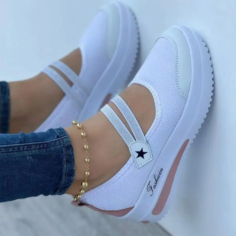 

2022 Mesh Breathable Woman Tennis Shoes Canvas Shoe Female Casual Shoes Ladies Sport Shoes Platform Sneaker Hollow Out Shoes