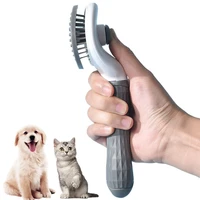 cat comb grooming stainless steel needle for cleaning pet brush one button hair removal dog brush pet hair remover dropshipping