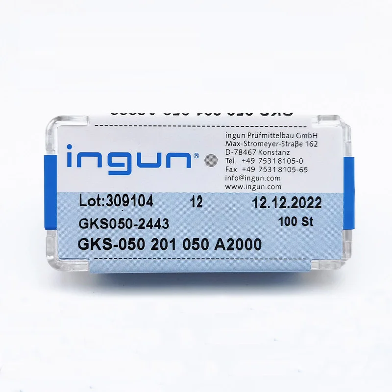 100 шт. зонд INGUN GKS050 201 050 A2000 заостренный 50 мил 0 78 мм пружинный тестовый штифт