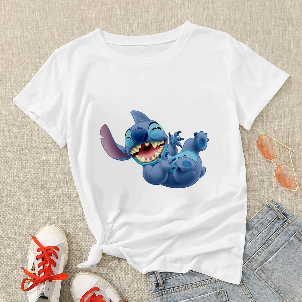 

Disney Stitch T-Shirts Women T Shirt Pulp Fiction Gothic Top Summer 2022 Kawaii Clothes 90S Harajuku Ropa Tumblr Mujer Spain